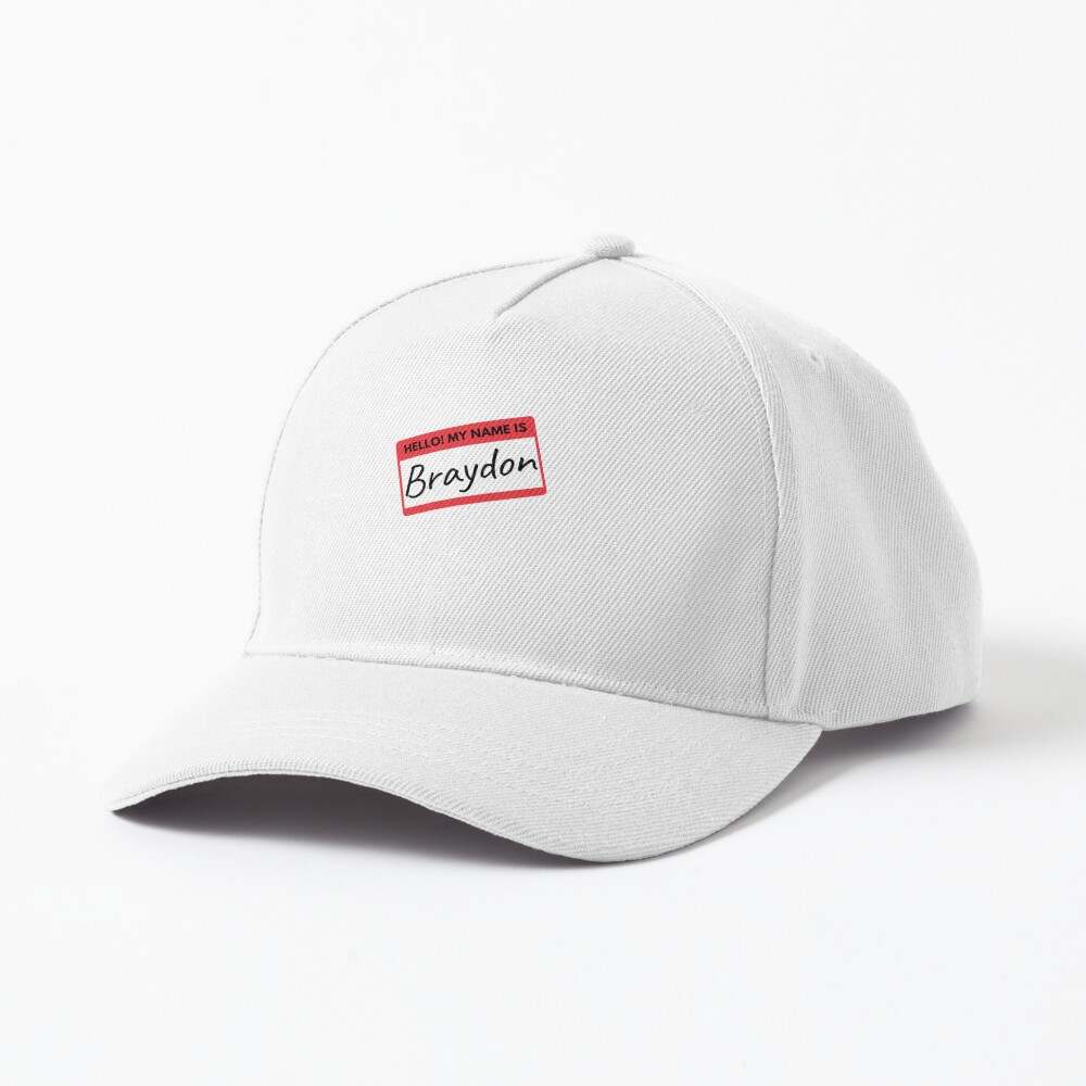 Hello My Name Is Braydon Nametag Cap, Braydon Price Hat, Braydon Price Hats