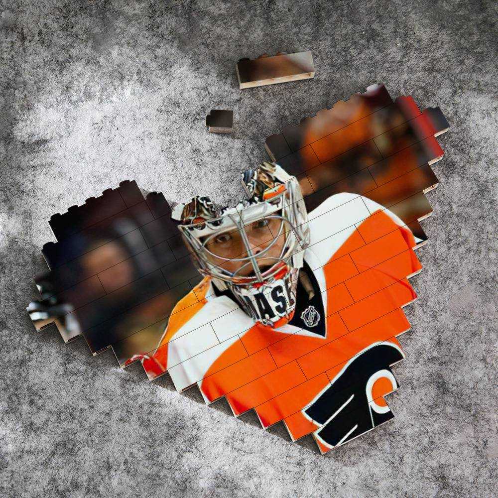 Braydon Price Merch Heart Shape Building Blocks Gift for Fans Own Goalie Building Blocks