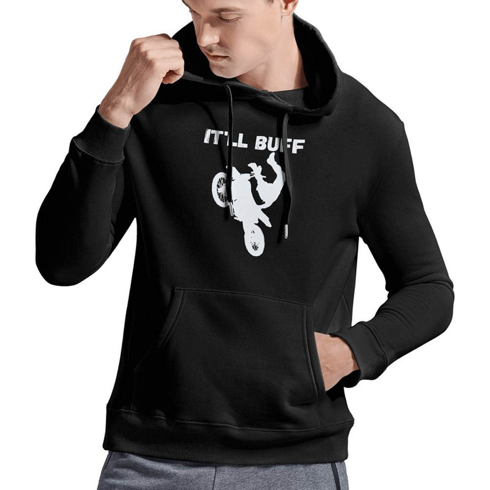 It ll Buff Motorcycle Pullover Hoodie Keeps You Cozy and