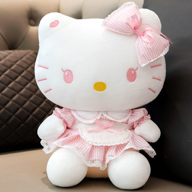Sanrio Hello Kitty Taiwan 7-11 Limited Big Head Plush Doll Side Bag