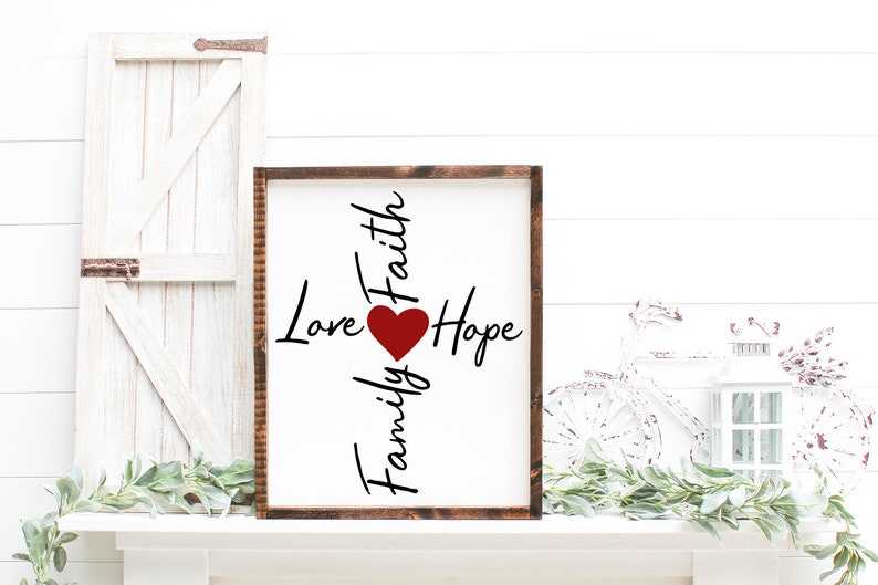 Faith SVG Bundle, Faith Hope Love SVG, Family Faith Hope Love Cross Svg Files, Sunflower Svg, Cross Svg Cricut, Digital Download#3