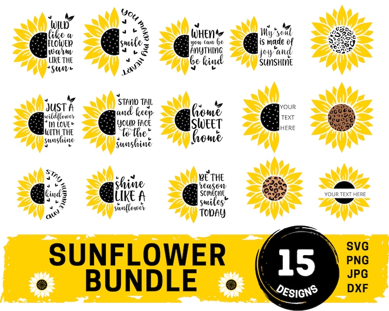 Sunflower Svg | sunflowersvg.store