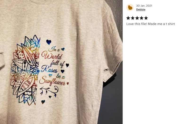 Be a Sunflower Mandala Svg, Sunflower Quote Svg, Digital Download#5