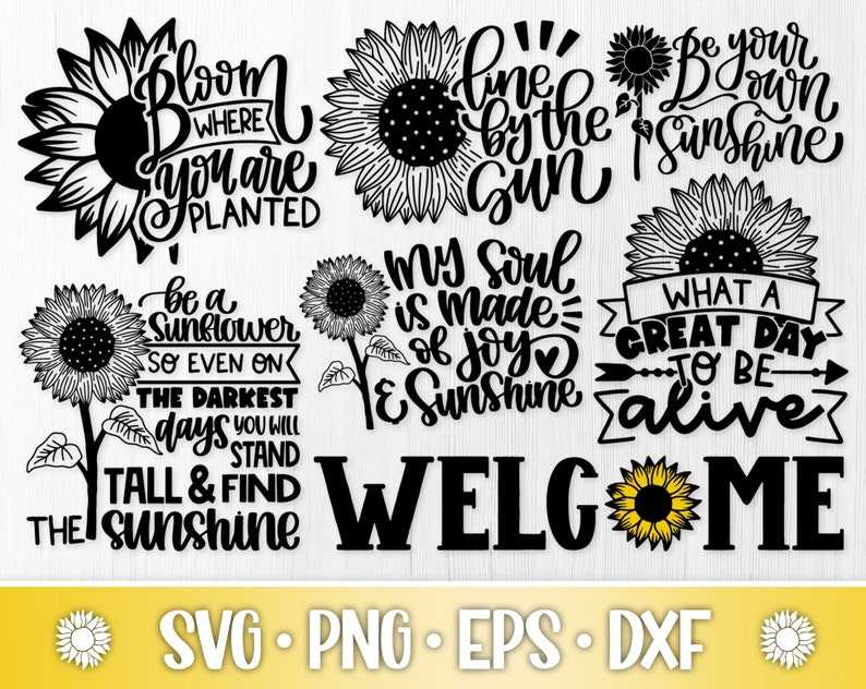 Sunflower Svg Bundle, Flower Svg, Sunflower Svg, Digital Download#3