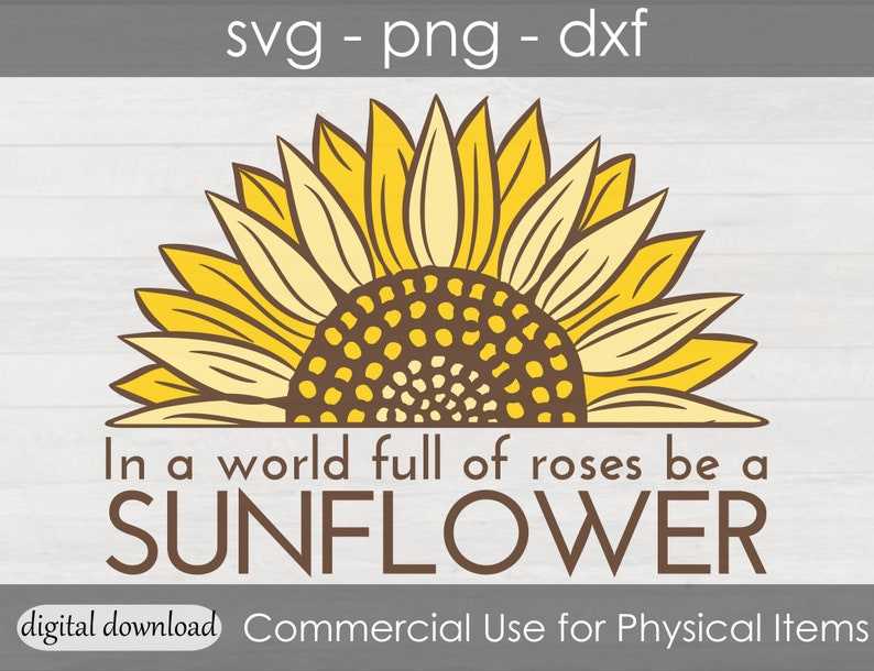 Download Half Sunflower Svg Designs For Your Craft Projects