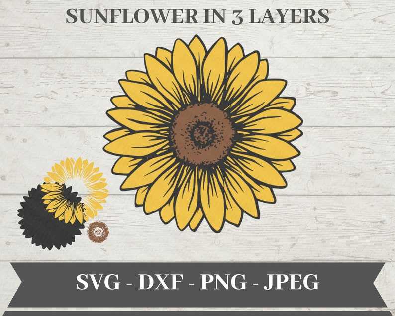 Sunflower Svg Perfect for Crafting & Design Projects
