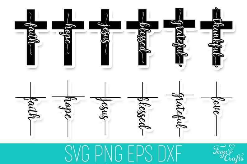 Faith SVG Bundle, Faith Hope Love SVG, Family Faith Hope Love Cross Svg Files, Sunflower Svg, Cross Svg Cricut, Digital Download#8
