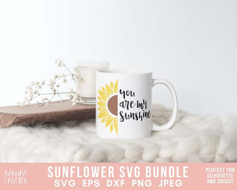 200+ Sunflower SVG Bundle, Sunflower Monogram Svg, Sunflower Cut File, Digital Download#1