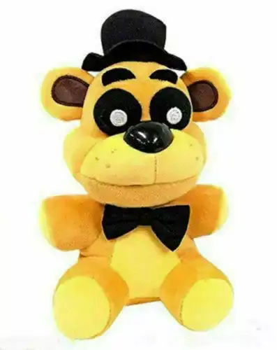  10 inch Cute Night Plush - Purple Hat Golden Freddy