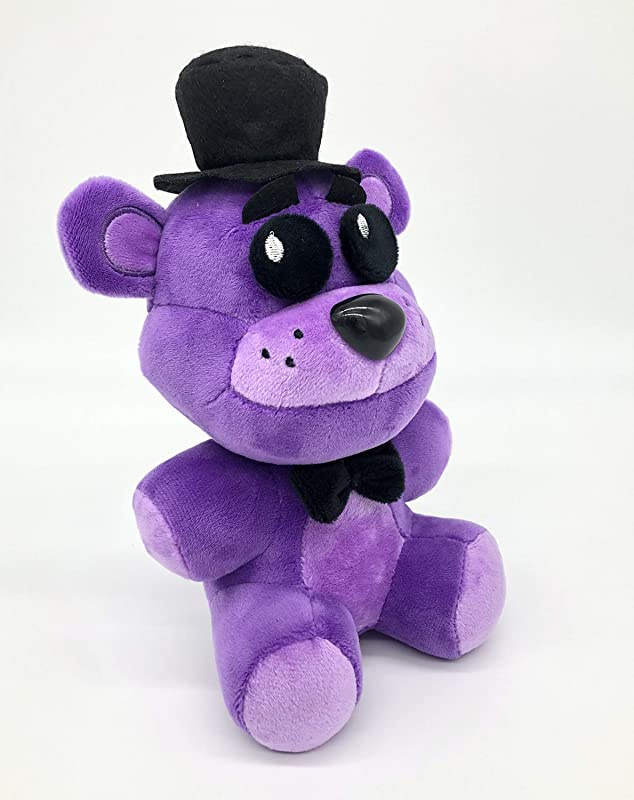  10in Purple Hat Golden Freddy Plushie - Soft Stuffed