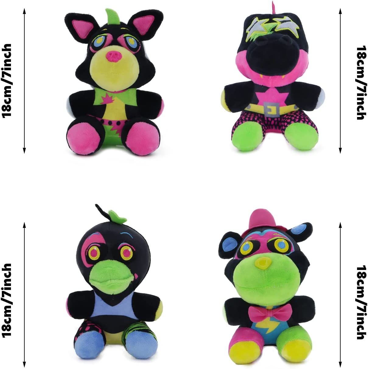 FNAF Plushies Security Breach Dolls Set for Game Fans (Classic)