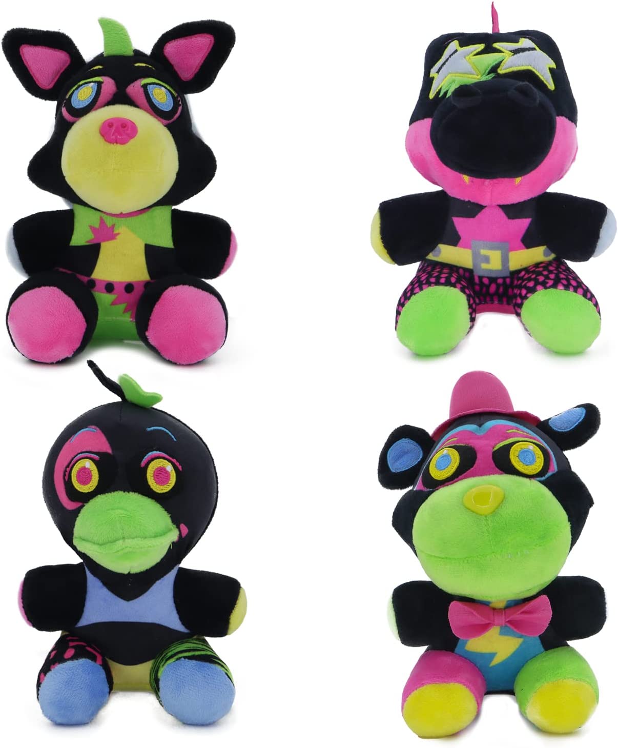 Five Nights at Freddy FNAF Security Breach Plush Set of 4 Toys 7-8 inches  New