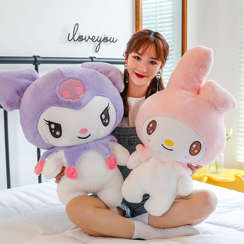 Cute Plush Dolls 9.8in My Melody Kuromi Kawaii Stuffed Animals